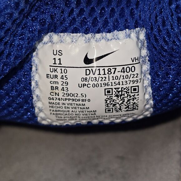 Nike Zoom Nyjah 3 SB Men's Sz 11 Blue Athletic Skate Shoes Sneakers (DV1187-400) - Picture 9 of 9